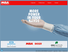 Tablet Screenshot of mba.eu