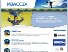 Tablet Screenshot of mba.co.za